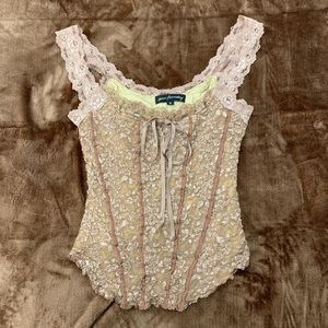 Ann Ferriday Corset-style tank top